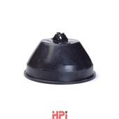 HPI Podpěra pro vedení pro ploché střechy - BETON/PVC kulatá